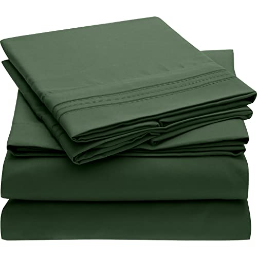 Mellanni Extra Deep Pocket Twin XL Sheet Set - Luxury 1800 Bedding Sheets & Pillowcases - Fits College Dorm Room Mattress - Ultra Soft Cooling Bed Sheet Set - Easy Care - 3 PC (Twin XL, Baby Blue)