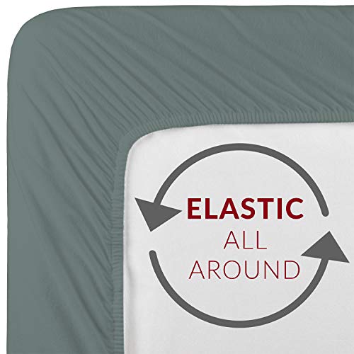 Mellanni Extra Deep Pocket Twin XL Sheet Set - Luxury 1800 Bedding Sheets & Pillowcases - Fits College Dorm Room Mattress - Ultra Soft Cooling Bed Sheet Set - Easy Care - 3 PC (Twin XL, Baby Blue)