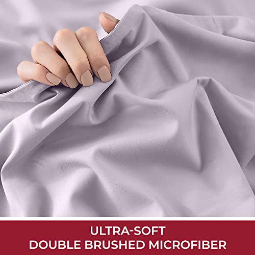 Mellanni Extra Deep Pocket Twin XL Sheet Set - Luxury 1800 Bedding Sheets & Pillowcases - Fits College Dorm Room Mattress - Ultra Soft Cooling Bed Sheet Set - Easy Care - 3 PC (Twin XL, Baby Blue)