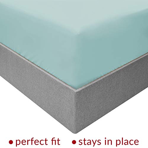 Mellanni Extra Deep Pocket Twin XL Sheet Set - Luxury 1800 Bedding Sheets & Pillowcases - Fits College Dorm Room Mattress - Ultra Soft Cooling Bed Sheet Set - Easy Care - 3 PC (Twin XL, Baby Blue)