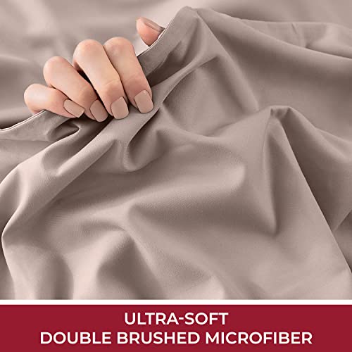 Mellanni Extra Deep Pocket Twin XL Sheet Set - Luxury 1800 Bedding Sheets & Pillowcases - Fits College Dorm Room Mattress - Ultra Soft Cooling Bed Sheet Set - Easy Care - 3 PC (Twin XL, Baby Blue)