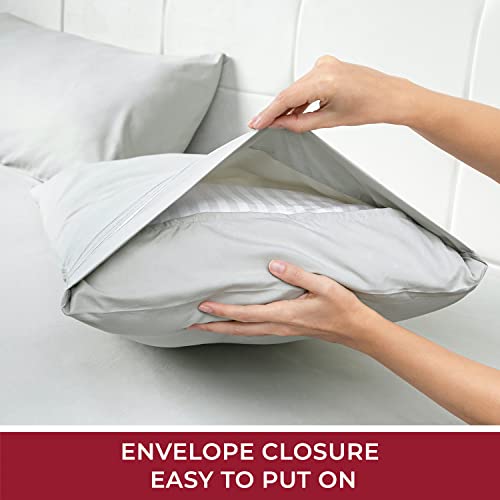 Mellanni Extra Deep Pocket Twin XL Sheet Set - Luxury 1800 Bedding Sheets & Pillowcases - Fits College Dorm Room Mattress - Ultra Soft Cooling Bed Sheet Set - Easy Care - 3 PC (Twin XL, Baby Blue)
