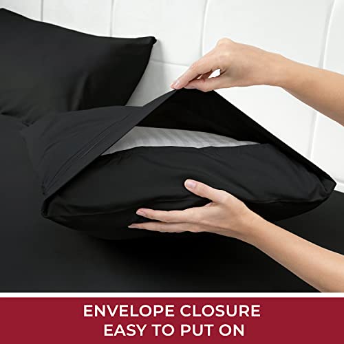 Mellanni Extra Deep Pocket Twin XL Sheet Set - Luxury 1800 Bedding Sheets & Pillowcases - Fits College Dorm Room Mattress - Ultra Soft Cooling Bed Sheet Set - Easy Care - 3 PC (Twin XL, Baby Blue)