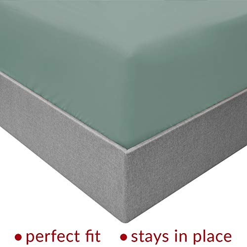 Mellanni Extra Deep Pocket Twin XL Sheet Set - Luxury 1800 Bedding Sheets & Pillowcases - Fits College Dorm Room Mattress - Ultra Soft Cooling Bed Sheet Set - Easy Care - 3 PC (Twin XL, Baby Blue)