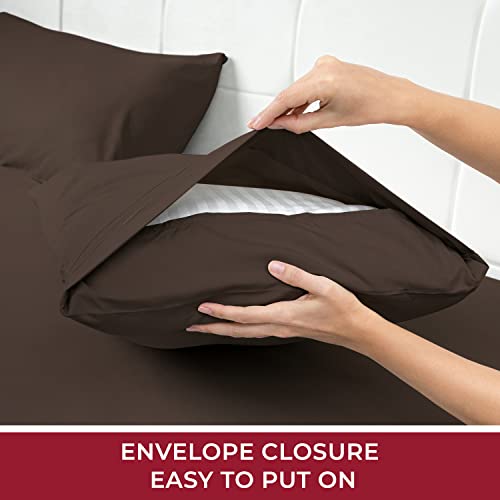 Mellanni Extra Deep Pocket Twin XL Sheet Set - Luxury 1800 Bedding Sheets & Pillowcases - Fits College Dorm Room Mattress - Ultra Soft Cooling Bed Sheet Set - Easy Care - 3 PC (Twin XL, Baby Blue)
