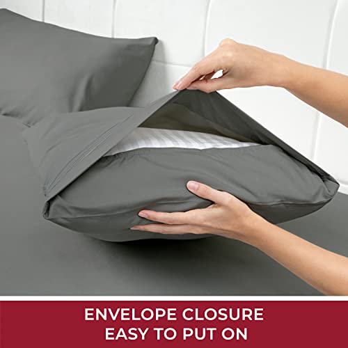 Mellanni Extra Deep Pocket Twin XL Sheet Set - Luxury 1800 Bedding Sheets & Pillowcases - Fits College Dorm Room Mattress - Ultra Soft Cooling Bed Sheet Set - Easy Care - 3 PC (Twin XL, Baby Blue)