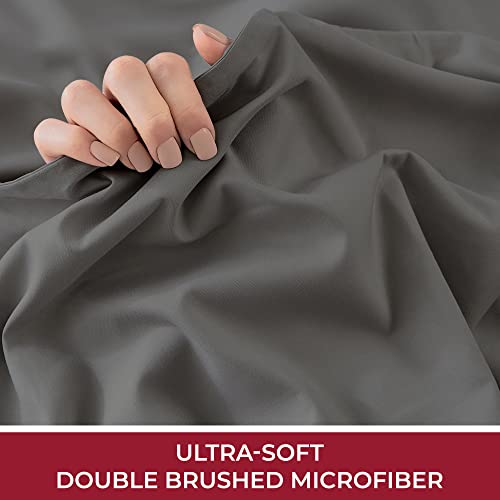 Mellanni Extra Deep Pocket Twin XL Sheet Set - Luxury 1800 Bedding Sheets & Pillowcases - Fits College Dorm Room Mattress - Ultra Soft Cooling Bed Sheet Set - Easy Care - 3 PC (Twin XL, Baby Blue)