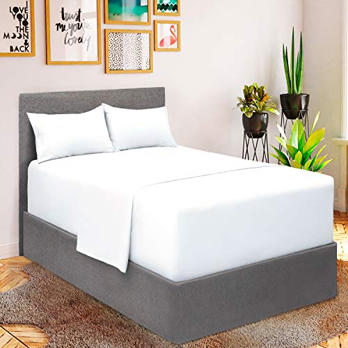Mellanni Extra Deep Pocket Twin XL Sheet Set - Luxury 1800 Bedding Sheets & Pillowcases - Fits College Dorm Room Mattress - Ultra Soft Cooling Bed Sheet Set - Easy Care - 3 PC (Twin XL, Baby Blue)