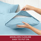 Mellanni Extra Deep Pocket Twin XL Sheet Set - Luxury 1800 Bedding Sheets & Pillowcases - Fits College Dorm Room Mattress - Ultra Soft Cooling Bed Sheet Set - Easy Care - 3 PC (Twin XL, Baby Blue)