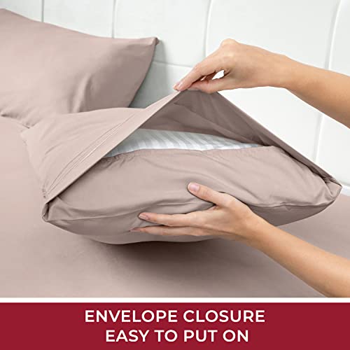 Mellanni Extra Deep Pocket Twin XL Sheet Set - Luxury 1800 Bedding Sheets & Pillowcases - Fits College Dorm Room Mattress - Ultra Soft Cooling Bed Sheet Set - Easy Care - 3 PC (Twin XL, Baby Blue)
