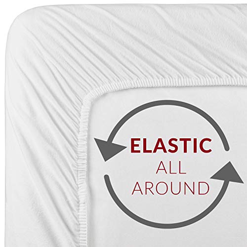 Mellanni Extra Deep Pocket Twin XL Sheet Set - Luxury 1800 Bedding Sheets & Pillowcases - Fits College Dorm Room Mattress - Ultra Soft Cooling Bed Sheet Set - Easy Care - 3 PC (Twin XL, Baby Blue)
