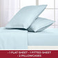 Mellanni Extra Deep Pocket Twin XL Sheet Set - Luxury 1800 Bedding Sheets & Pillowcases - Fits College Dorm Room Mattress - Ultra Soft Cooling Bed Sheet Set - Easy Care - 3 PC (Twin XL, Baby Blue)